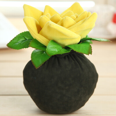 

Yuhuaze home cloth flower decoration 2 pieces of bamboo charcoal addition formaldehyde handicrafts living room high fake flower longevity bouquet