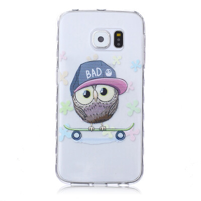 

Owl Pattern Soft Thin TPU Rubber Silicone Gel Case Cover for SAMSUNG GALAXY S6 Edge