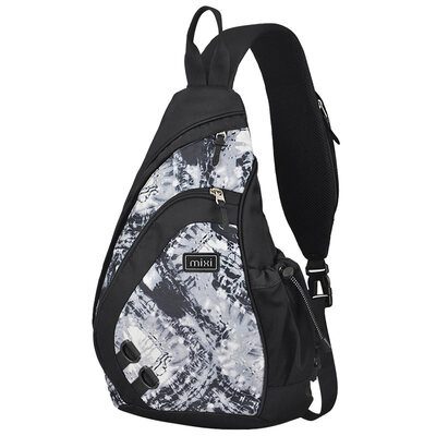 

Mi Xi multi-functional leisure chest bag men diagonal triangular package male M5207 bright color black 17 inches