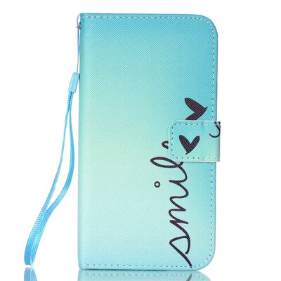 

Smile Design PU Leather Flip Cover Wallet Card Holder Case for LG K8