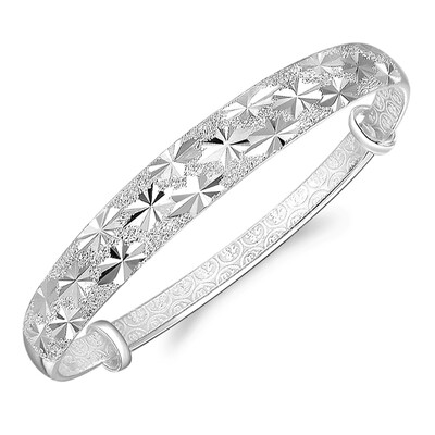 

Hundred Years Bauhinia Bracelet Ladies Full Star Pendant Silver Bracelet European and American Fashion Push Trousers Send Girlfriend Gift Silver Jewelry Valentine's Day Gift