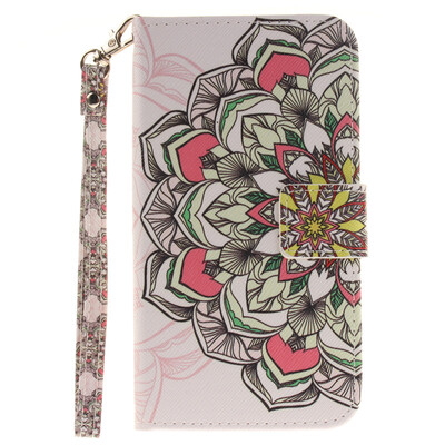

Multilateral flowers Design PU Leather Flip Cover Wallet Card Holder Case for LG K10