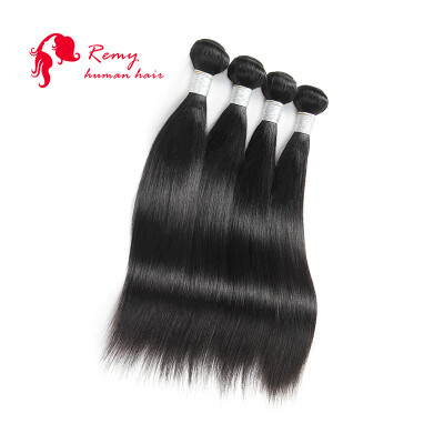 

CZ Hair 8A Brazilian Virgin Hair Straight 4 Bundles/lot Virgin Hair Products Raw Brazilian Straight Hair Weave Human Hair