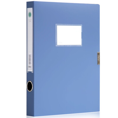 

Deli) 5622 large capacity PP material file box A4 (blue) 35mm single loaded