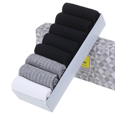 

Jingdong supermarket] Beiju cashmere (Bejirog) cotton socks men and women couples four seasons in the tube leisure business cotton socks [8 double] men socks gift box uniform