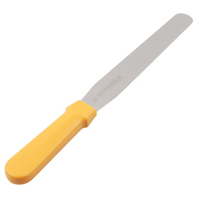 

Jingdong Supermarket] three-way cream scraper spatula general scratch knife baking tool 8 "(orange plastic handle) SN4770