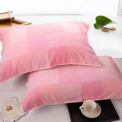 

Jingdong supermarket] Montagut (Montagut) towel home gauze square pillow pillow 2 cotton soft kiss sweat simple and elegant blue 50x80cm