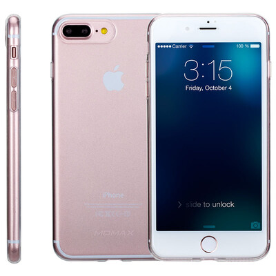 

Mo Миши (MOMAX) iPhone7 / 8 плюс телефон оболочки Apple, 7 / 8plus телефон оболочки защитный рукав мягкой оболочки 5,5 дюйма TPU материал прозрачный белый