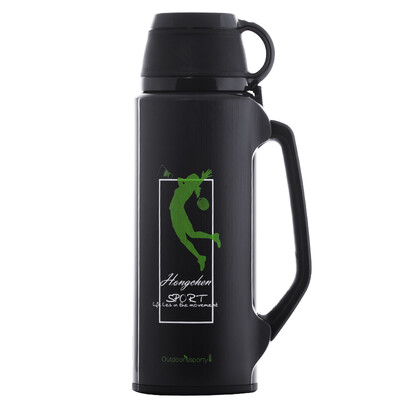 

Путешественники (RUNSIER) X2 Sports Kettle 1.2L Портативный открытый туристический горшок с ручкой Альпинистская бутылка Черный