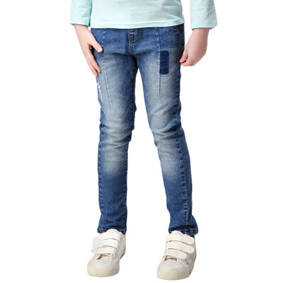 

Xin Song girls three-dimensional cut Slim jeans in the children&39s spring&autumn cowboy casual trousers trousers E057B 12056