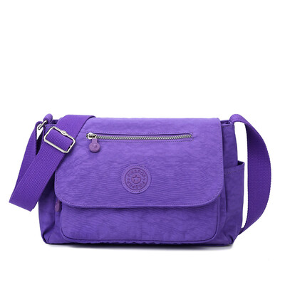 

Phillips Findpop Canvas Shoulder Bag Повседневный водонепроницаемый нейлоновый мешок Женский 15 Deep Purple