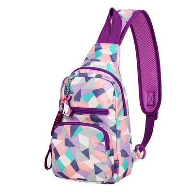 

MOMOgirl Nylon Candy Water Drop Chest Плечо Messenger Messenger Женский Корейский Маленькая сумка 4502 Purple Candy