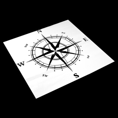 

Съемный компас Виниловые наклейки стены Decal Art Decor Гостиной Спальня