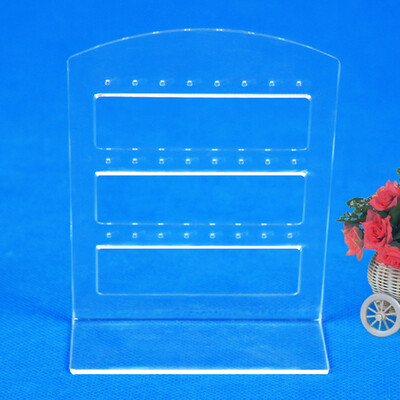 

24 Holes Earring Jewelry Show Plastic Display Rack Stand Organizer Holder