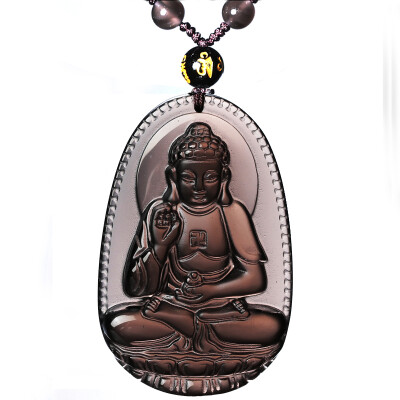 

Cixi Pavilion ice kind obsidian pendant zodiac necklace pendant mascot men and women with the money is the chicken