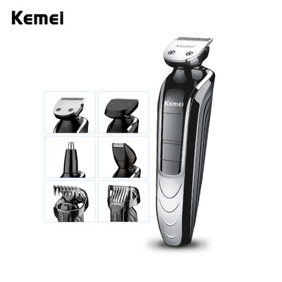 

hign quallity kemei km-1832 5-in-1 перезаряжаемые электрические бритвы groomer триммер ухода за волосами, начало поездки набор черного цвета