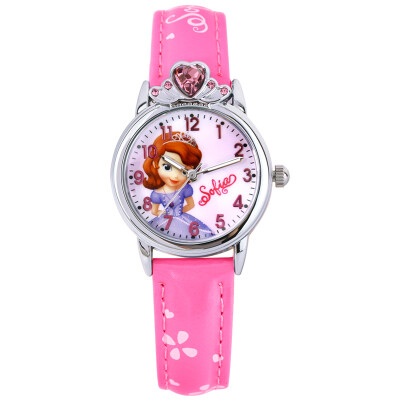 

Disney (Disney) children's watch girl student night light pointer quartz watch girl Sophia princess watch 14075S