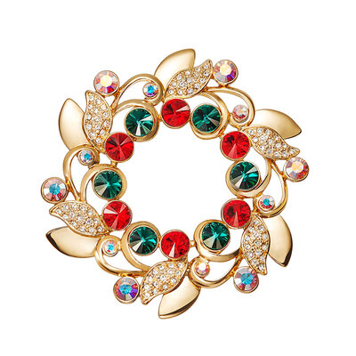 

морской бриз Chihiro (Findwind) с помощью Swarovski Elements кристалла броши женских моделей властной принцессы Ред Грин