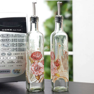 

Evergreen Oil Bottle Soy Sauce Oil Bottle Seasoning Bottle 500ml American Grill Kitchenware 3OB4160X2