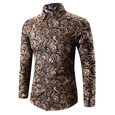 

Men Cotton Printed Long Sleeves Casual Shirts