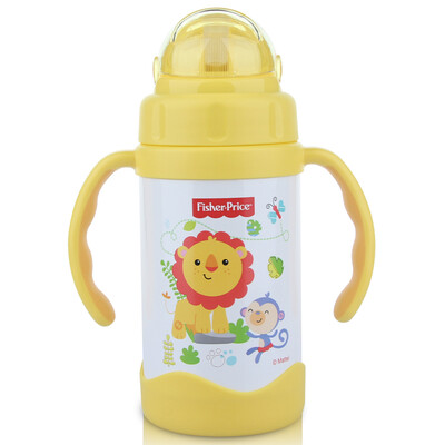 

Fisher-Price insulation Cup 300ML stainless steel children&39s straw cup FP-8602B