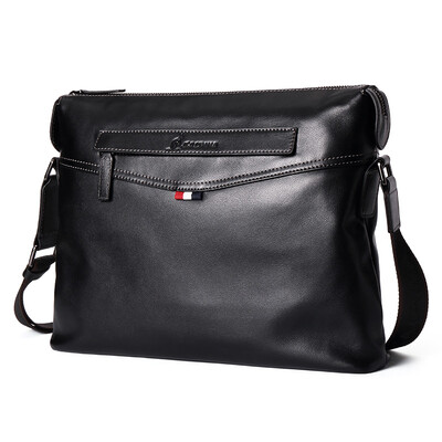 

Alpina kangaroo &39ALPINA Men&39s first layer of leather shoulder bag men fashion casual business shoulder Messenger bag male bag 662032005 black