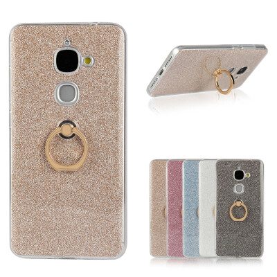 

MOONCASE 2 in 1 Glitter Bling Prints Flexible Soft TPU Protective Case Cover with Ring Holder Kickstand for Letv Le 2 X620