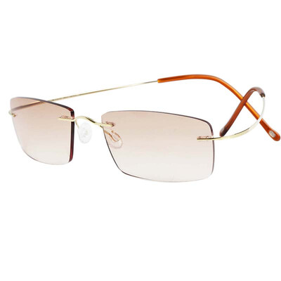 

Love Lian LianSan reading glasses men&women frameless pure titanium ultra-light near dual dual light old light glasses 8015 350 degree silver frame gray