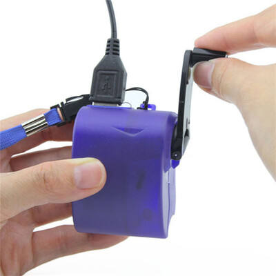 

MyMei New Portable Outdoor Hand Crank Wind Up USB Cell Phone Emergency Charger