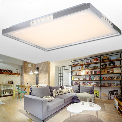 

NVC Ceiling light led lighting fashion simple living room lights intelligent stepless dimming belt remote control rectangular 80W
