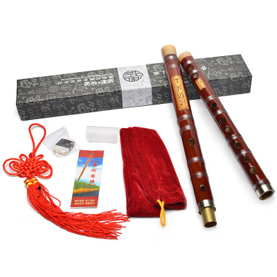 

Acacia (LOVEBIRD) Beginner Flute Scarf Flute Bamboo Flute Double Insert Two Flute Primary Performance Level F Adjusting Flute Bamboo Flute Folk Playing Instrument XS1025 Black