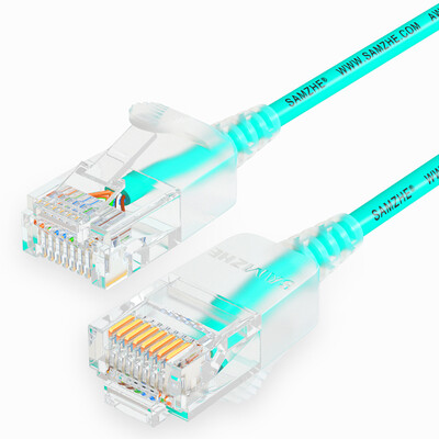 

Shanze (SAMZHE) SZQ-7015 супер шесть типов тонкого диаметра CAT6A высокочистая бескислородная медная сетевая перемычка 8-жильная витая пара высокоскоростной ультра-6 типа RJ45 сетевой кабель 1,5 метра светло-зеленый
