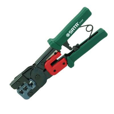 

SATA 91109 4P 6P 8P three-use network crimping pliers network crimping pliers wire clamp pressure stripping pliers crystal head pliers professional