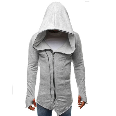 

Men's Casual Hoodies Coat Contrast Stitching Cotton Cardigan Sweater