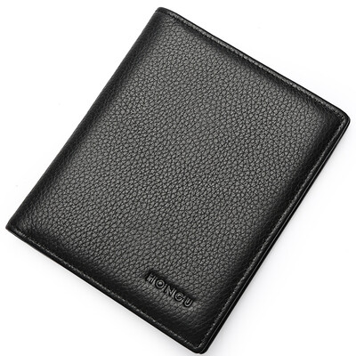 

Red Valley HONGU men wallet short paragraph fashion wallet men business men wallet H10452802 dark black section