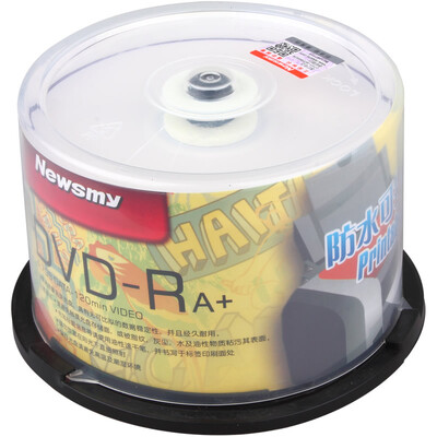 

Newman (Newsmy) DVD-R 16 скорость 4.7G водонепроницаемая серия для печати бутылочных 50 дисков