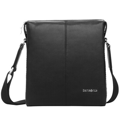 

Samsonite MARAIS Boutique Business Leather Leather Vertical Messenger Bag 68B 09005 Black