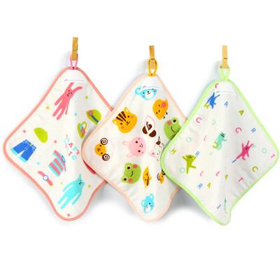 

Jingdong supermarket] Sanli cotton cartoon package small square 30 × 30cm with lanyard printing multi-purpose wipes mixed color 3