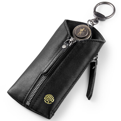 

Genius TRIES Key case Men&39s first layer of cowhide wallet card kits multi-function key bag gift box YT160601-1L blue