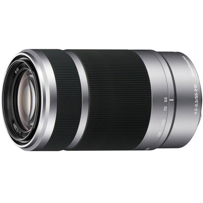 

Sony (SONY) E 55-210mm f / 4.5-6.3 OSS APS-C рама телеобъектив zoom маленький одиночный объектив серебристый (SEL55210)