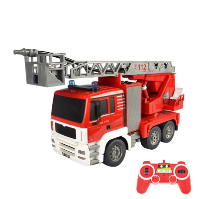 

DOUBLE E Double Eagle fire RC car spray fire truck charging large ladder fire truck children's toy car