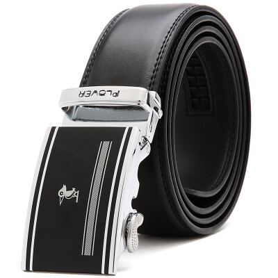 

PLOVER Men's Belt Men Business Casual Leather Leather Belt Automatic Belt P1503M022J Black