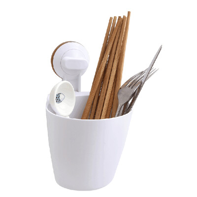 

Three thousand feet kitchen bathroom storage barrels free punching sucker chopsticks tube debris barrel load 10kg 7508