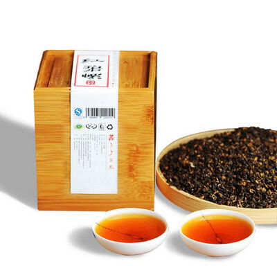 

Dr. Pu'er té Golden Caracol Jin Luo Dian Hong Yunnan té negro en caja de bambú 500 g