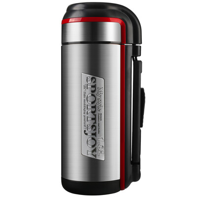 

Vientiane WANXIANG Q19 1800ML outdoor sports large capacity kettle double stainless steel vacuum travel bottle home creative portable water bottle with backpack warm pot peony red