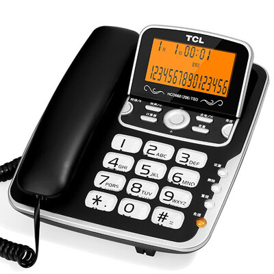 

TCL HCD868 (206) Фиксированный проводной телефон / стационарный / свободный аккумулятор Большой громкоговоритель большой экран Большой экран может поднимать двойной интерфейс ретро домашний офисный аппарат (черный)