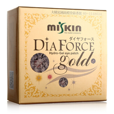 

South Korea DIAFORCE lady eye mask to ease the eyes of the dark circles of the law to seal the paste gold diamond eye paste film 60 box new&old packaging random delivery