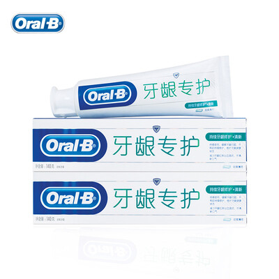 

Oral B Daily Gum Care + Fresh Toothpastes Fluorinated Gum Health Relieves Gum Problems Cool Peppermint Tooth Pastes 140g*2pcs