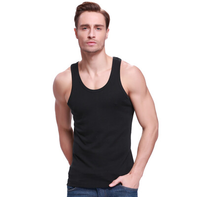 

Snow in the fly men&39s vest cotton solid color vest male four seasons fashion primer shirt black X-600111  170