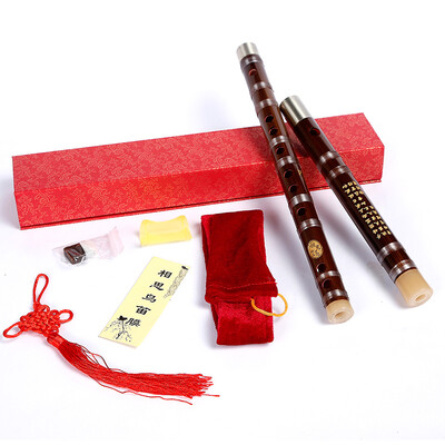 

Jingdong supermarket Acacia birds LOVEBIRD flute flute bamboo flute double insert two flute performance level F tune 5 years of hardwood folk music instrument XS1027 character red